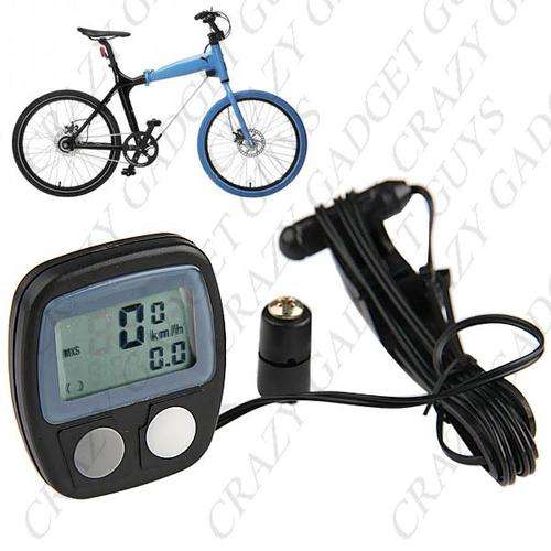 LCD Display Bicycle Bike Cycle Computer Odometer Speedometer Speed Comparator