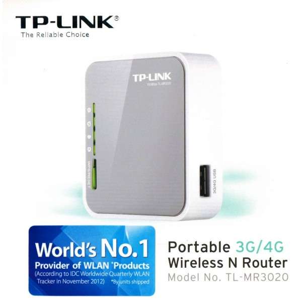 TP-Link MR3020 Portable 3G 150Mbps Wireless Lite N Router