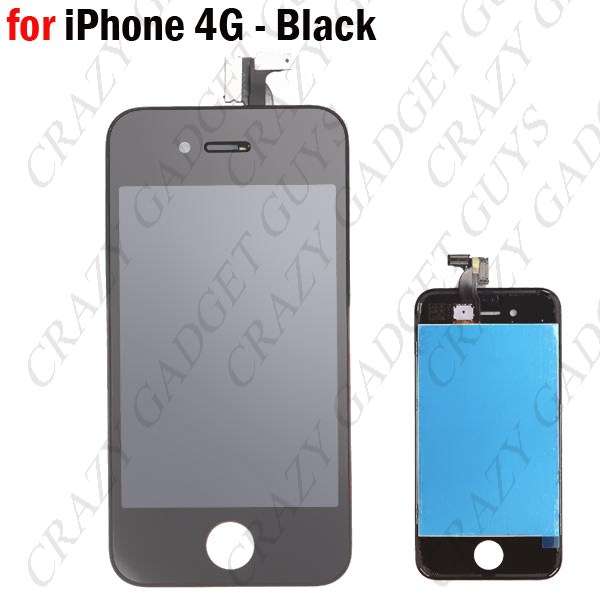 IPHONE 4 Replacement LCD Touch Screen Touch Digitizer Panel Assembly for iPhone 4G - Black