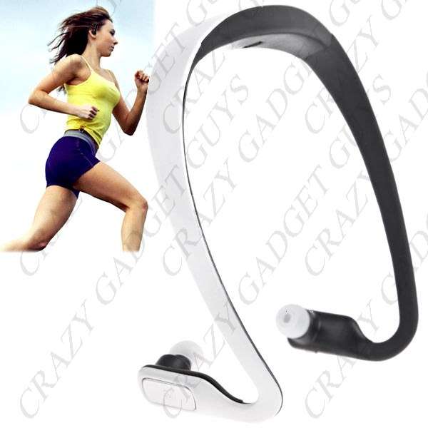 Headset Headphone Earphone Sports Running MP3 Music Player with FM Function/ TF Card