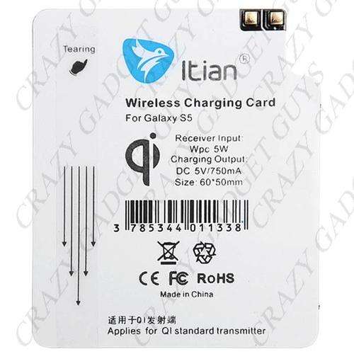 Samsung Galaxy S5/ i9600  Qi Wireless Charger Card Receiver Adapter