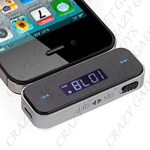 In-Car Handsfree Talk 3.5mm Car FM Transmitter for Smartphone iPhone Android Phone iPod MP3 MP4 MP5