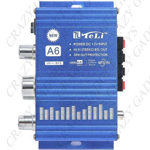 DC 12V Mini Hi-Fi Car Amplifier Stereo Audio Amplifier for MP3 iPod