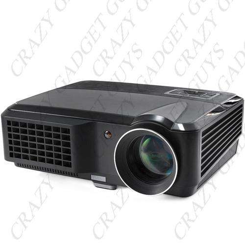 HD Projector 800 x 600 LED LCD 1080P HDMI VGA USB AV TV Home Multimedia