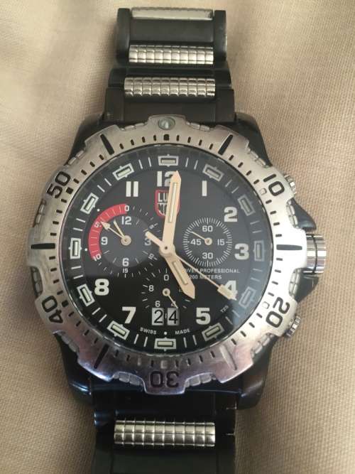 Luminox Sea Dive Chrono 8150 8350 Mens Black Watch A8352 EVO Ultimate Navy Seals