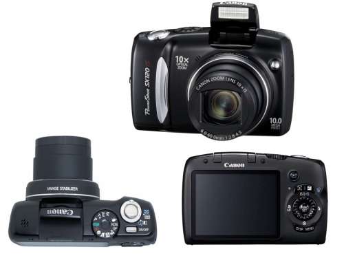 Canon PowerShot SX120IS 10MP Digital Camera with 10x Optical Images Stabilized Zoom and 3-inch LCD