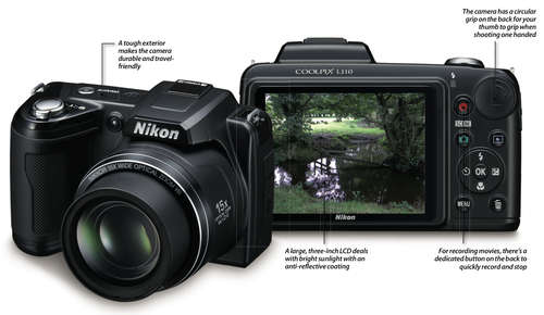 Nikon Coolpix L110 12.1MP Digital Camera with 15x Optical Vibration Reduction (VR) Zoom and 3.0-Inch