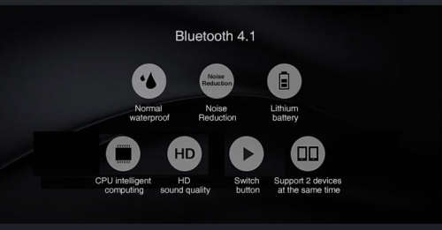 Wireless Bluetooth V 4.1 Headset Power Storage Box DSP Noise-Reduction for Cellphone PC Tablet