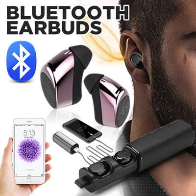 Wireless Bluetooth V 4.1 Headset Power Storage Box DSP Noise-Reduction for Cellphone PC Tablet