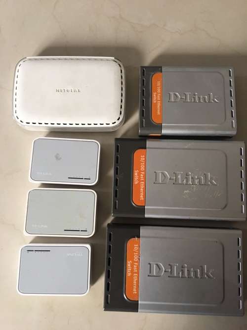 BULK AUCTION TP-LINK, D-LINK, NETGEAR SWITCHES. ONE BID FOR ALL!!!!!