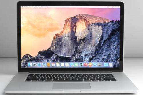 MACBOOK PRO i7, 15" INTEL CORE i7 CPU @ 2,00GHz, 500GB HDD, 4GB RAM, OS X YOSEMITE