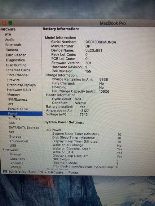 MACBOOK PRO 17" INTEL CORE i5, 500GB HDD, 4GB RAM, 2.53GHz. EXCELLENT CONDITION!!!