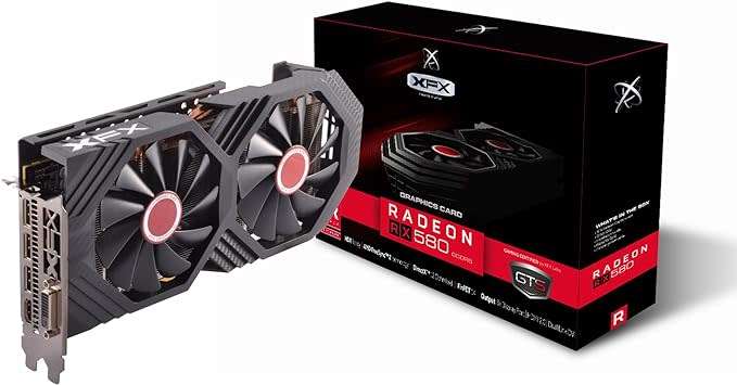 XFX Radeon RX 580 GTS XXX Edition 1386MHz OC+, 8GB GDDR5, VR Ready, Dual BIOS, 3xDP HDMI DVI, AMD