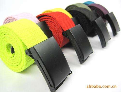 UNISEX CANVAS BELTS (ASSORTED COLOURS)