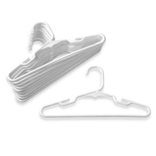 White Commercial All-Purpose Hangers (Pack of 12)