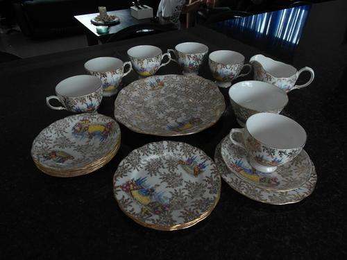 Queen Anne Bone China Tea Set, Made in England