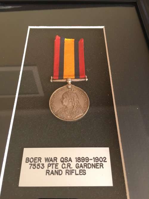 Boer War QSA Medal Rand Rifles