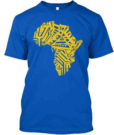 Grunged Africa Map T-Shirt