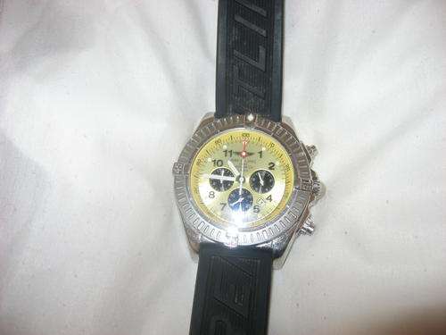 A RARE ONE IN A LIFETIME BREITLING CHRONOGRAPH YELLOW FACE (GORDON RAMSAY)