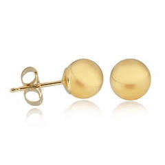 9ct Solid gold 4mm round stud Earrings