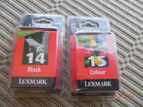 Lexmark Ink Cartridges 14 Black & 15 Colour