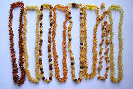Amber teething necklaces