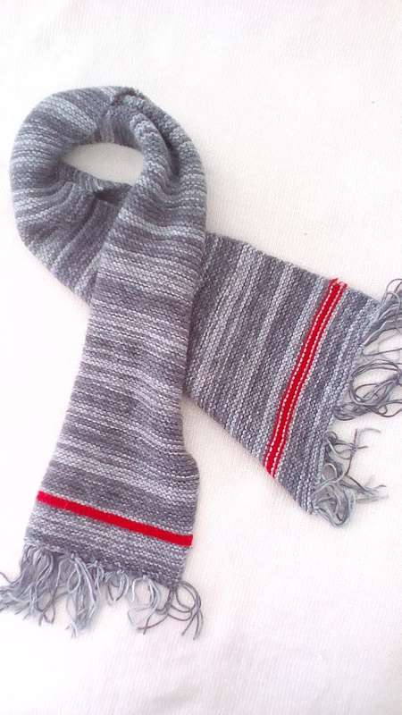 Scarf handknitted thick warm winter