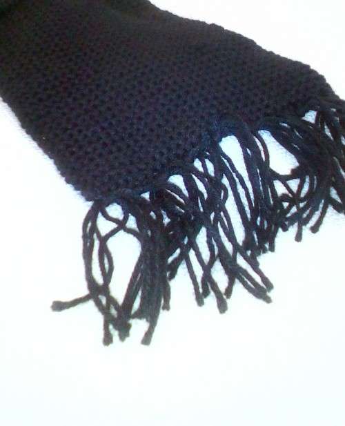 Scarf handknitted thick warm winter