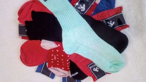 SOCKS MOHAIR CREAM / WHITE WOOL WARM WINTER ACTIVE MEN SIZE 5-8 UK