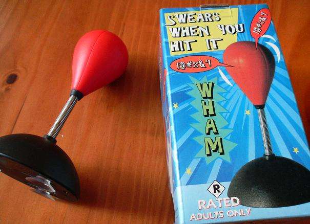 SWEARING PUNCHING BAG
