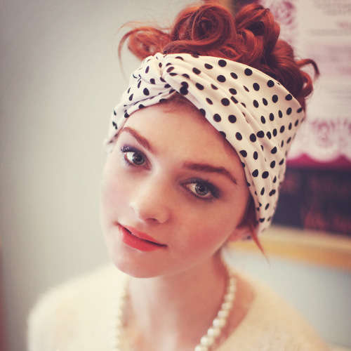 Poker dot hair bands