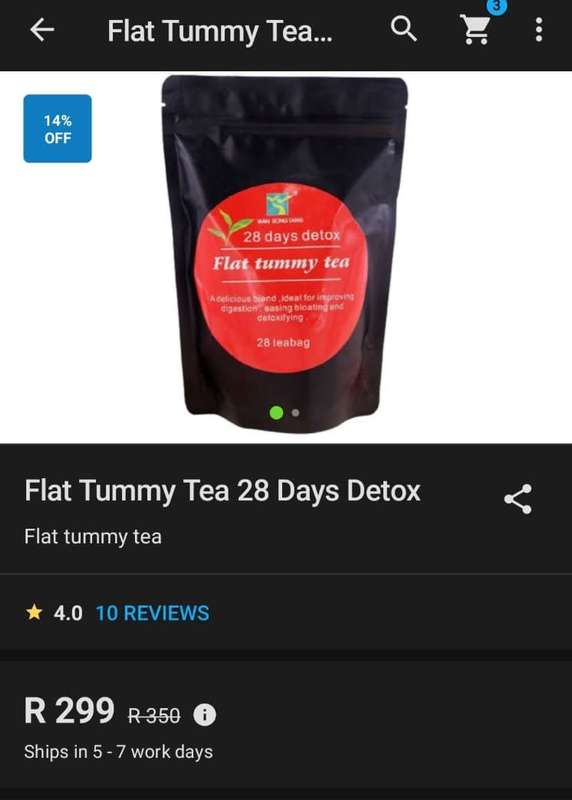 Flat tummy tea