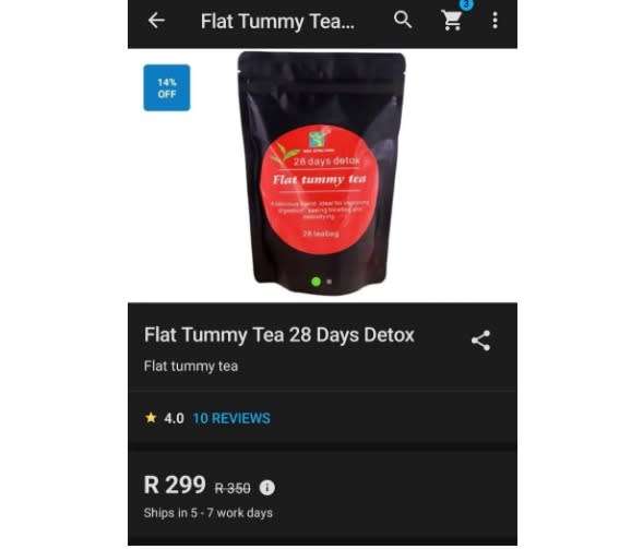 28 DAY DETOX, FLAT TUMMY TEA