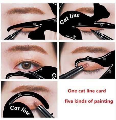 Cat eyeliner stencil