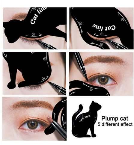 Cat eyeliner stencil