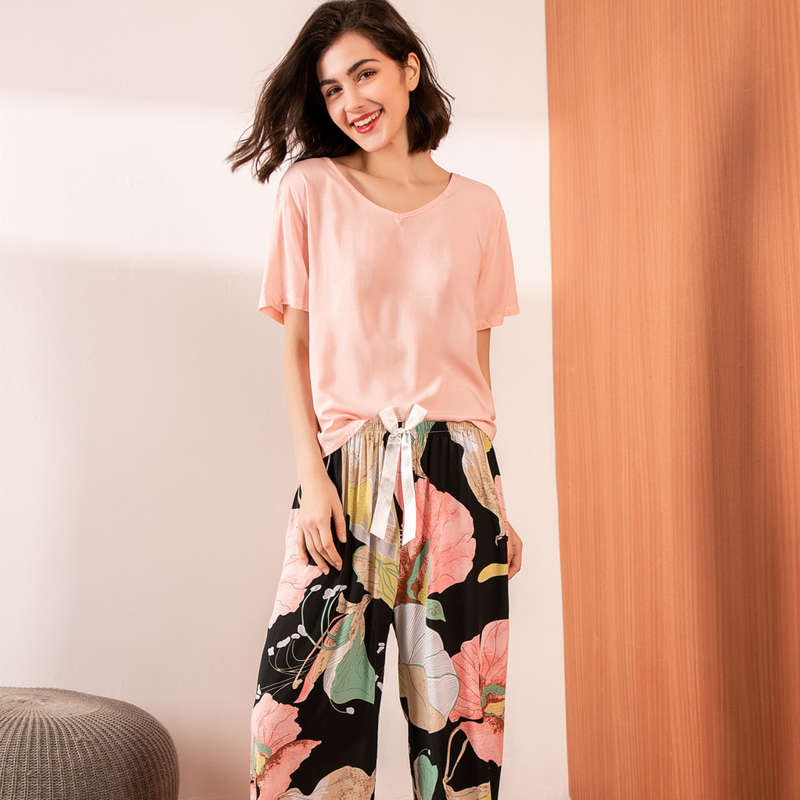 2 PC VISCOSE SLEEPWEAR SET - SMALL
