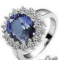 Gorgeous fashion 18KRGP gold Beautiful charm crystal Ruby Zircon ring jewelry Christmas gifts