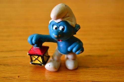 Vintage Smurf with Lantern (West Germany)
