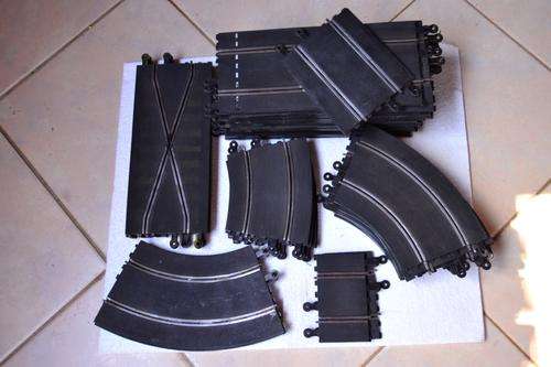 Scalextric Scrapyard items (41 Track oieces)