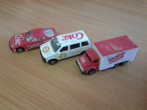 Coca cola three cars