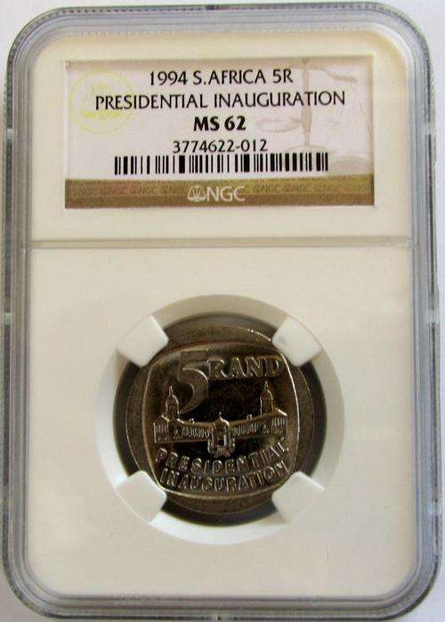 MS62 Mandela 1994 Inauguration R5 - NGC Graded