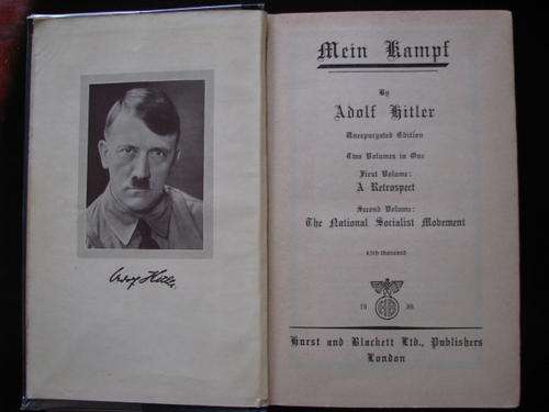 Adolf Hilter - Mein Kampf 1st English Edition 1939 - 2 days only!!!!