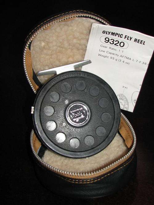 Olympic Cabon-fly Reel 9320 - 1980's!! Collectable For The Ardent Fly Fisherman!