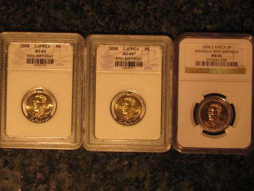 ***MS66 Set*** Mandela Birthday!!  NGC MS66 & SACGS MS66 & MS66 STAR*!!! @ Crazy R1 Start!!