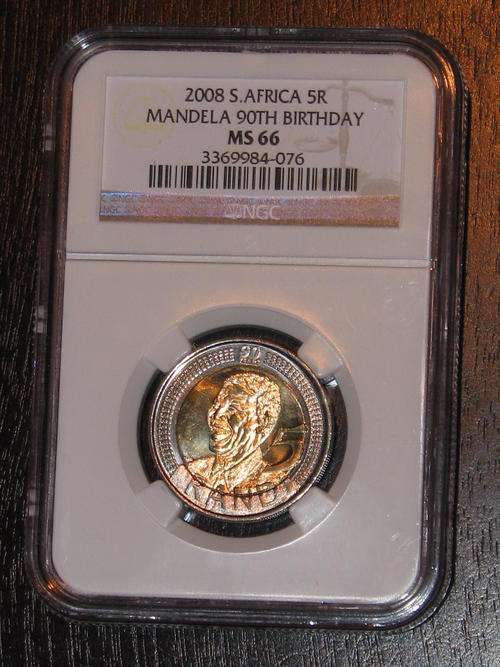 NGC MS66 Mandela Birthday !! 35 @ best price of R135.95 each!!