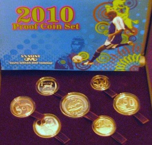 ** 2010 SA Proof Set** 7 Coin SA Mint Set For this Unique Year in SA**