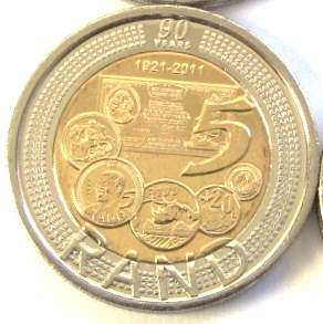 40 Available** Brilliant R5 SARB 90th Anniversary Coins ** X-tra Coin Protector!!