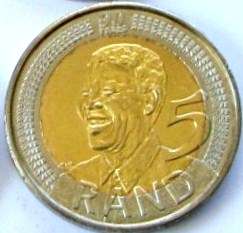 **Mandela 2008 R5 90th Birthday Circulated  Coins **  MS/AU grades
