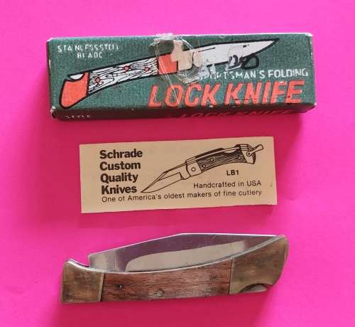 Schrade Custom Handcrafted Lock Pocket Knife LB7
