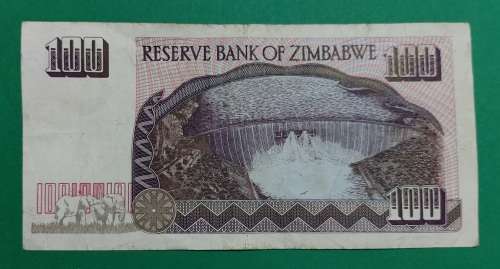 100$ Zimbabwe Bank Note